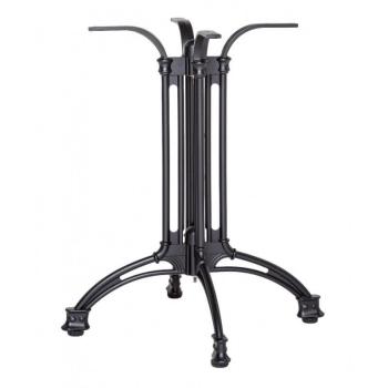 Preview: Runder Terrasse Tisch – Werzalit Reddenwood – 60 Cm mit Untergestell +A-442